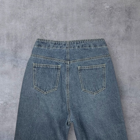 Princess Polly High Waist Button Up Straight Leg Jeans Sz: U/UK:6 / US: 2 /U: 34 - Picture 2 of 16